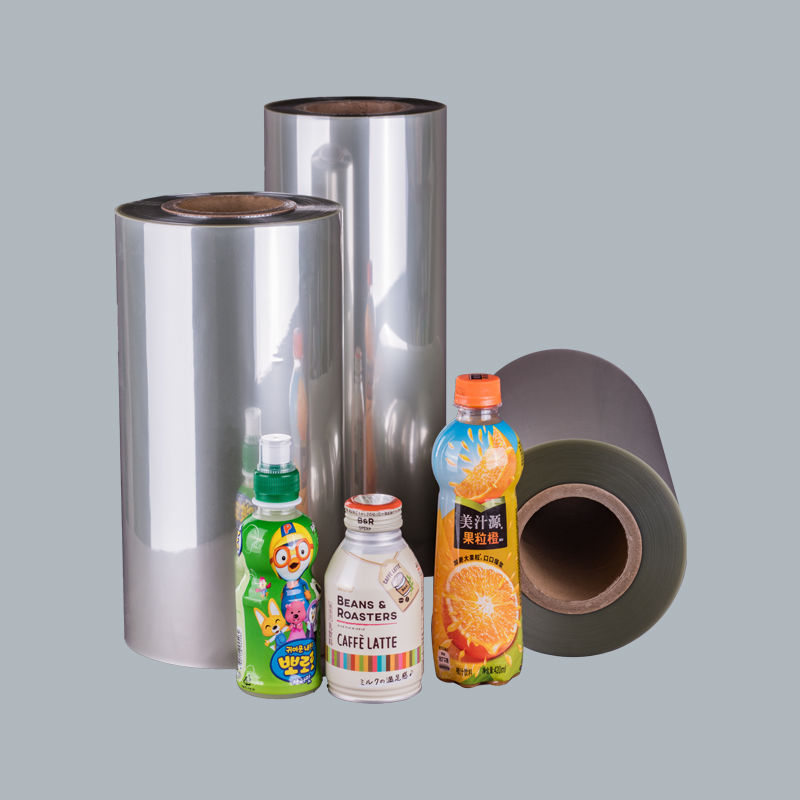 Масса брутто одного рулона 1000 кг ПЭТГ термоусадочная пленочная этикетка для упаковки, пригодная для печати флексографским или глубоким способом, прозрачная